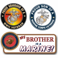 Proud Marine Corps Family Decals Thumbnail Illustration