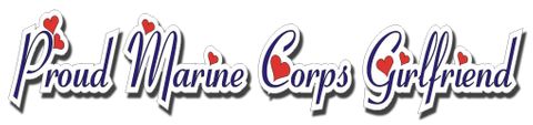 Proud Marine Corps Girlfriend Window Strip