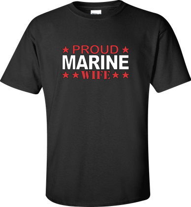 Proud Marine Corps Wife Shirt