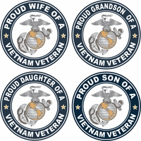Proud Marine Family Vietnam Veteran Decals Thumbnail Illustration