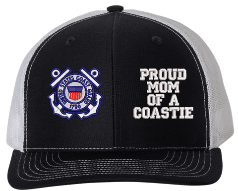 Proud Mom of a Coastie U.S. Coast Guard Mesh Back Cap