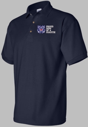 Proud Mom of a Coastie U.S. Coast Guard Polo