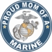 Proud Mom of a Marine U.S. Marine Corps Round Decal