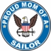 Proud Mom of a Sailor U.S. Navy Round Decal