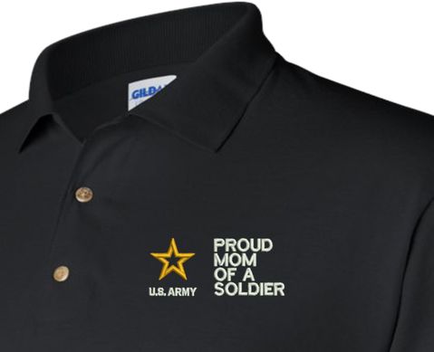 Proud Mom of a Soldier U.S. Army Polo