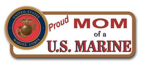 Proud Mom of a U.S. Marine Bumper Sticker