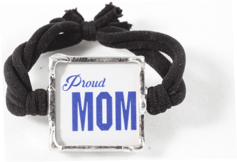 Proud Mother Blue Star Elastic Wristband