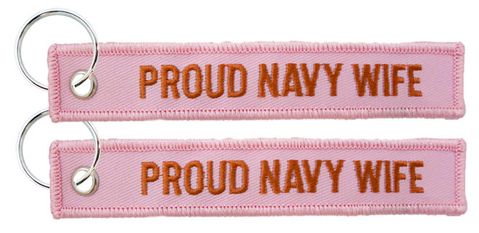 Proud Navy Wife Keychain