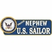 Proud Nephew Of A U.S. Sailor Vinyl Transfer Bumper Sticker