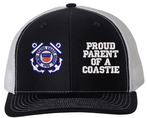 Proud Parent of a Coastie U.S. Coast Guard Mesh Back Cap