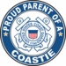 Proud Parent of a Coastie U.S. Coast Guard Round Decal