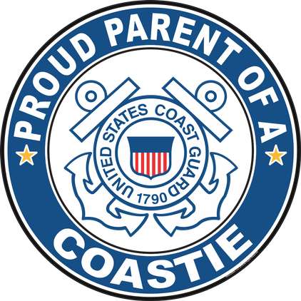 Proud Parent of a Coastie U.S. Coast Guard Round Decal