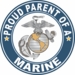 Proud Parent of a Marine U.S. Marine Corps Round Decal
