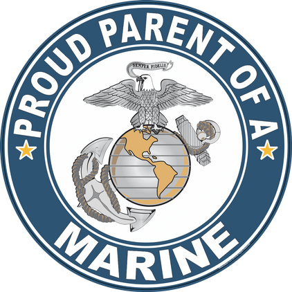 Proud Parent of a Marine U.S. Marine Corps Round Decal