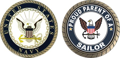 Proud Parent of a Sailor U.S. Navy Challenge Coin