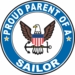Proud Parent of a Sailor U.S. Navy Round Decal