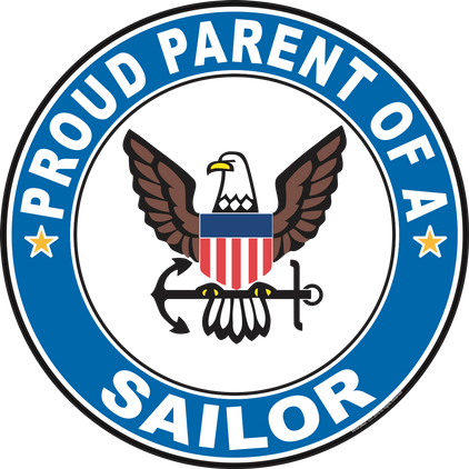 Proud Parent of a Sailor U.S. Navy Round Decal