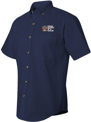 Proud Parent of a Sailor U.S. Navy Short Sleeve Dress Shirt - CLOSEOUT SALE!