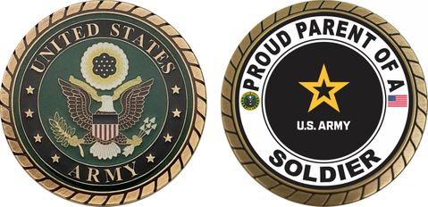 Proud Parent of a Soldier U.S. Army Challenge Coin