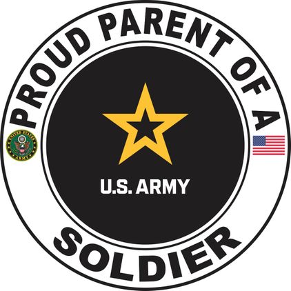 Proud Parent of a Soldier U.S. Army Round Decal