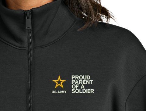 Proud Parent of a Soldier U.S. Army Women's Soft Spacer Quarter-Zip