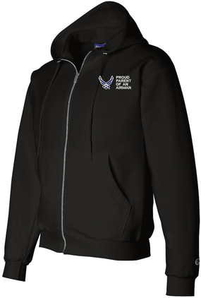 Proud Parent of an Airman U.S. Air Force Full Zip Hoodie