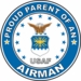 Proud Parent of an Airman U.S. Air Force Round Decal