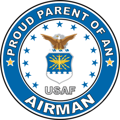 Proud Parent of an Airman U.S. Air Force Round Decal
