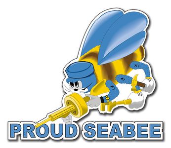 Proud Seabee Decal