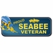Proud Seabee Veteran Officer Bumper Sticker