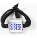 Proud Sister Blue Star Elastic Wristband