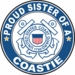 Proud Sister of a Coastie U.S. Coast Guard Round Decal