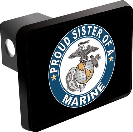 Proud Sister of a Marine Trailer Hitch Cover