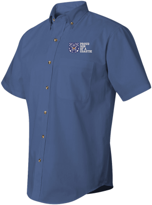 Proud Son of a Coastie U.S. Coast Guard Short Sleeve Dress Shirt - CLOSEOUT SALE!