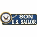 Proud Son Of A U.S. Sailor Vinyl Transfer Bumper Sticker