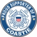 Proud Supporter of a Coastie U.S. Coast Guard Round Decal