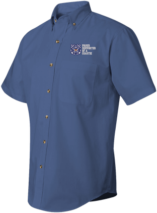 Proud Supporter of a Coastie U.S. Coast Guard Short Sleeve Dress Shirt - CLOSEOUT SALE!