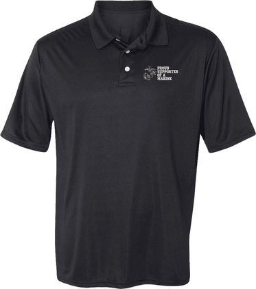 Proud Supporter of a Marine U.S. Marine Corps Moisture Wicking Polo
