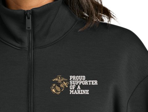 Proud Supporter of a Marine U.S. Marine Corps Women's Soft Spacer Quarter-Zip
