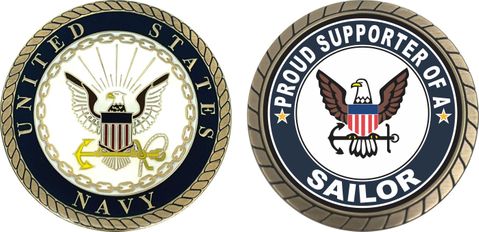 Proud Supporter of a Sailor U.S. Navy Challenge Coin