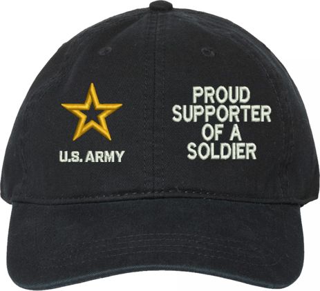 Proud Supporter of a Soldier U.S. Army Unstructured Dad Cap