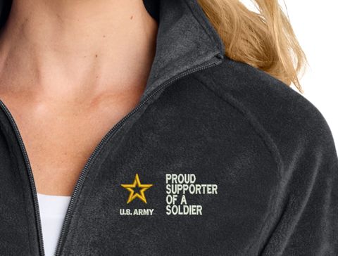Proud Supporter of a Soldier U.S. Army Women's Fleece Jacket