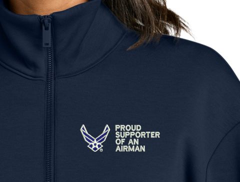 Proud Supporter of an Airman U.S. Air Force Women's Soft Spacer Quarter-Zip