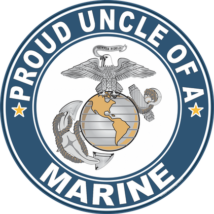 Proud Uncle of a Marine U.S. Marine Corps Round Decal