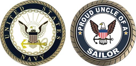 Proud Uncle of a Sailor U.S. Navy Challenge Coin