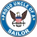 Proud Uncle of a Sailor U.S. Navy Round Decal
