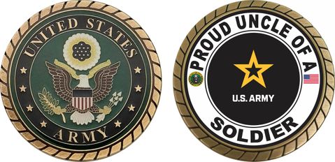 Proud Uncle of a Soldier U.S. Army Challenge Coin
