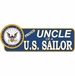 Proud Uncle Of A U.S. Sailor Vinyl Transfer Bumper Sticker