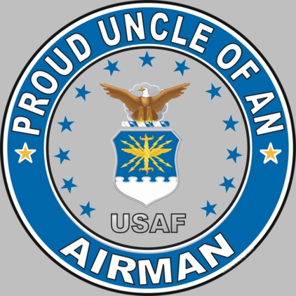 Proud Uncle of an Airman U.S. Air Force Round Decal