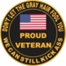 Proud Veteran Gray Hair Decal